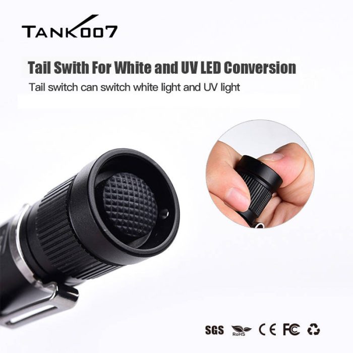 F2 Portable zoomable dual LEDs light 365nm UV Torch and 160lumens white light for sale - Image 8