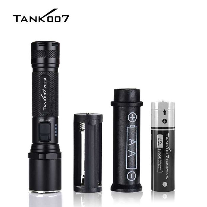 PC11A Police USB rechargeable led flashlight with head dual switches---Standard type - Image 5