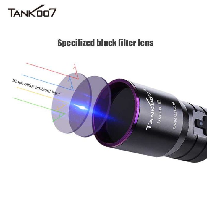 UVC31 UV Flashlight Black Light adopts Original Nichia UV LED from Japan - Image 3