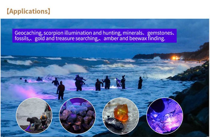 UV-TK737 395nm-3W Zoomable UV Flashlight (UV737) for UV Curing Geocaching Amber Searching Scorpion Hunting Pet Urine Stains Finding - Image 6