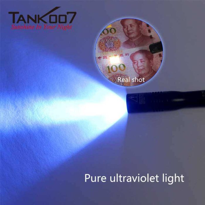TANK007 UVE2 Fluorescent Detection UV Light Flashlight UV Pen Flashlight - Image 4