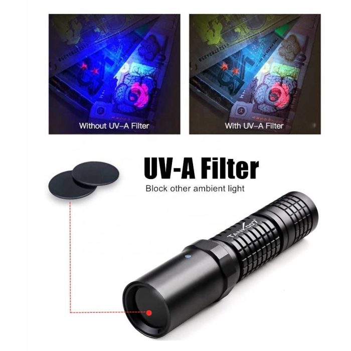 Tank007 UV-L03C NDT Forensic 365NM Rechargeable LED UV Light Flashlight Ultraviolet Blacklight Torch - Image 3