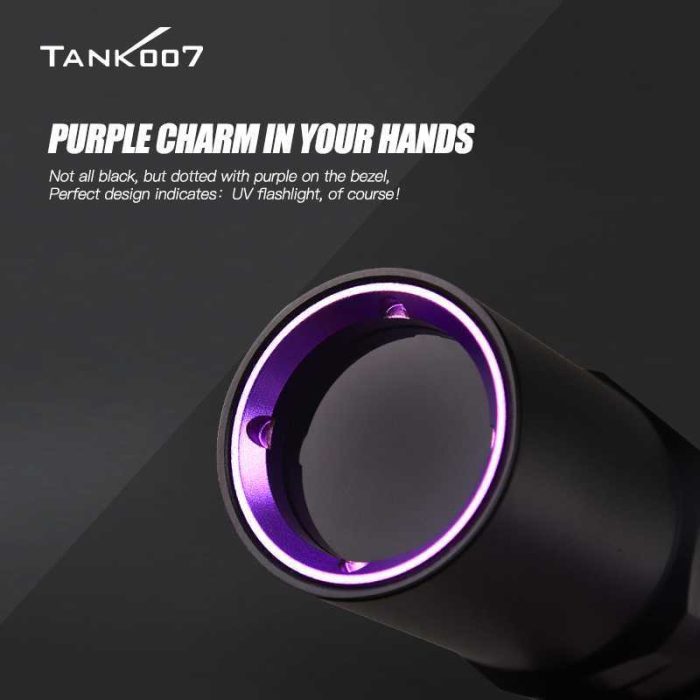 UV Torch Ultraviolet Flashlight UV320 Purple Charm in Your hands - Image 6