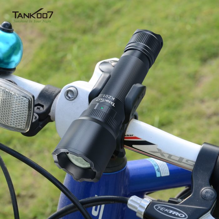 TANK007 20W Laser-type LED High Power Focusing Flashlight KZ01 Rechargeable Battery Tactical Torch - Image 7