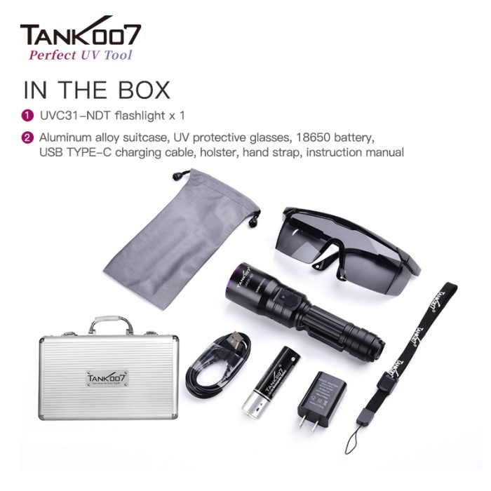 TANK007 UVC31-NDT NDT Portable UV Flashlight - Image 6