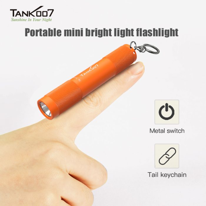 TK701A Portable Mini Flashlight Pocket Waterproof Led Camping Keychain Flashlight - Image 2