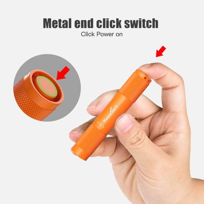 TK701A Portable Mini Flashlight Pocket Waterproof Led Camping Keychain Flashlight - Image 4