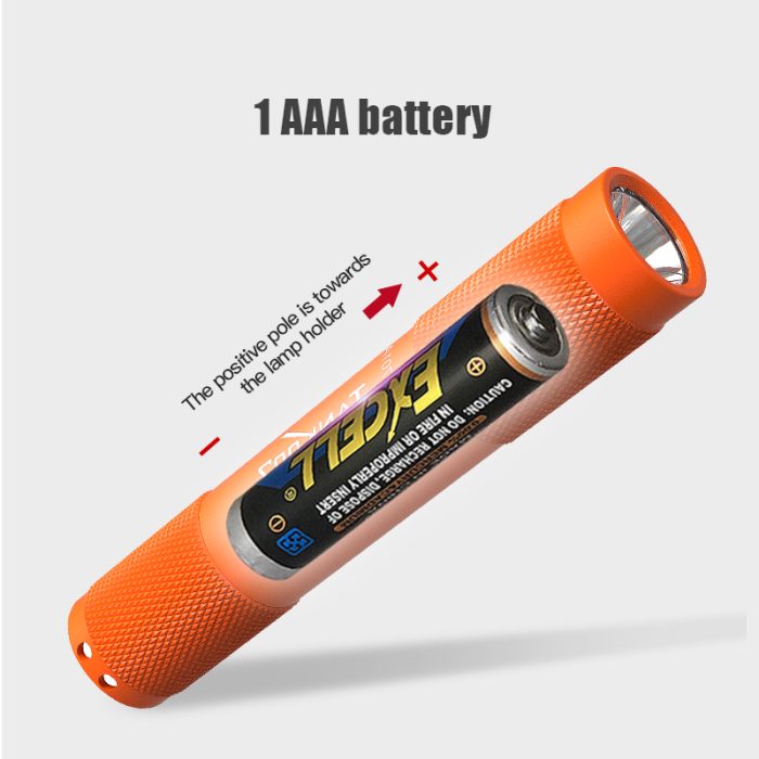 TK701A Portable Mini Flashlight Pocket Waterproof Led Camping Keychain Flashlight - Image 5