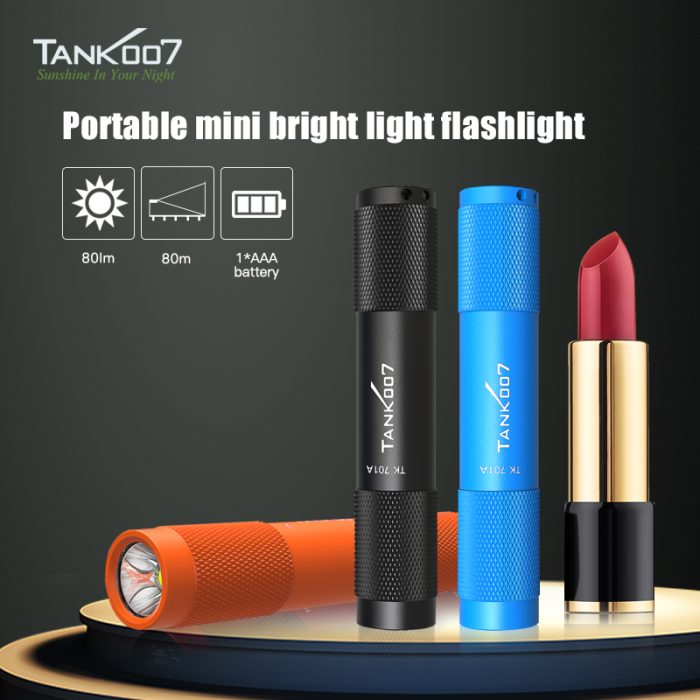 TK701A Portable Mini Flashlight Pocket Waterproof Led Camping Keychain Flashlight - Image 7
