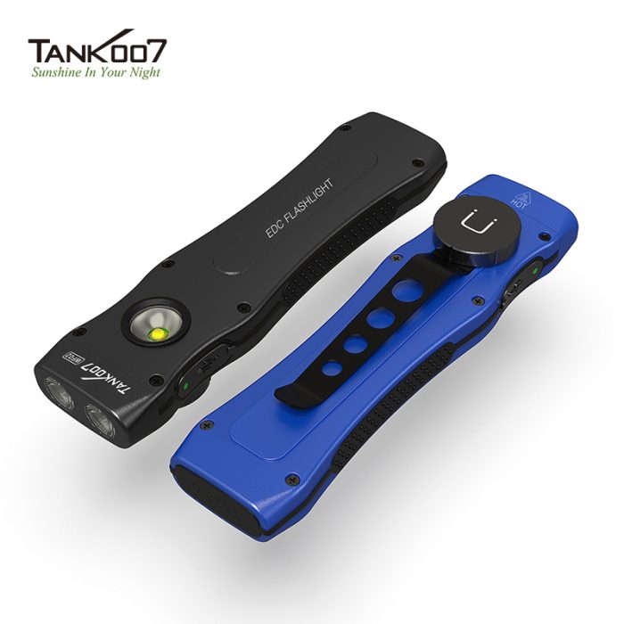 TANK007 Slim Strong Light Flashlight WF02 Blue Rechargeable Pocket Flashlight - Image 7