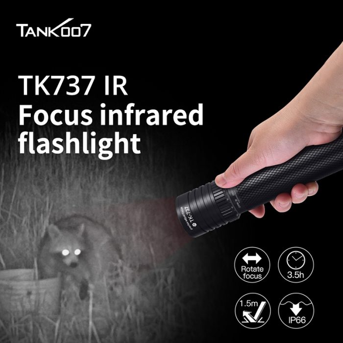 TK737 IR version flashlight for outdoor patrol and animal discovery - Image 2