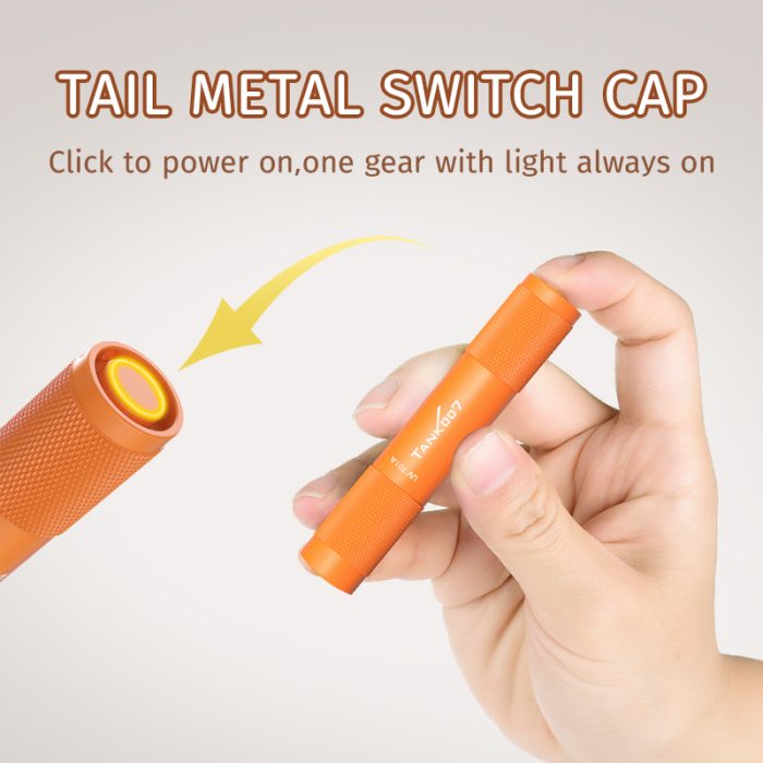 TANK007 UV701A Portable Mini UV Flashlight 365nm - Image 5