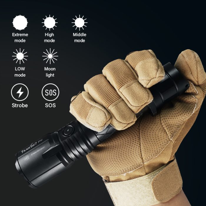 Outdoor tactical and law enforcement dual-use strong light flashlight PT41 - Image 10