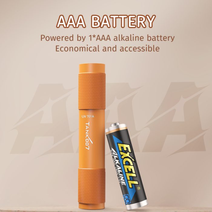TANK007 UV701A Portable Mini UV Flashlight 365nm - Image 7