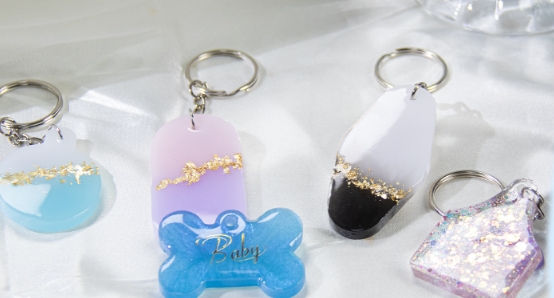 UV-cured resin has a strong and glossy finish