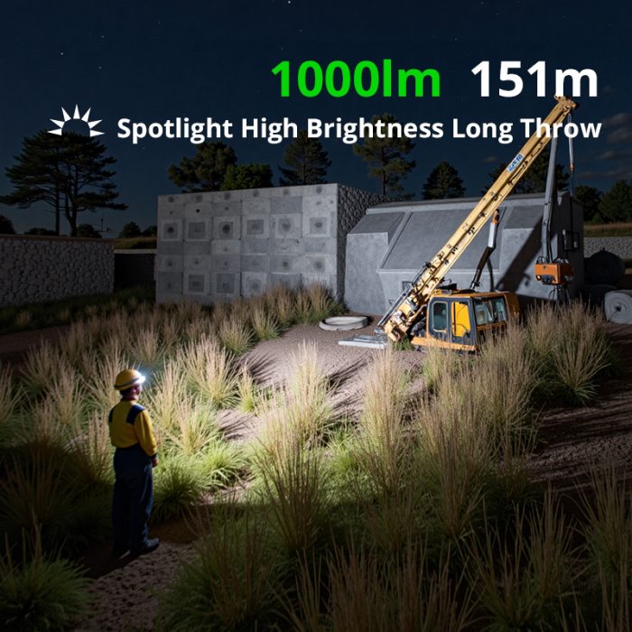 H21 uniform green light double lamp headlight high power outdoor mountaineering - Image 5